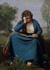 Leseren kronet med blomster, eller Virgils muse, 1845